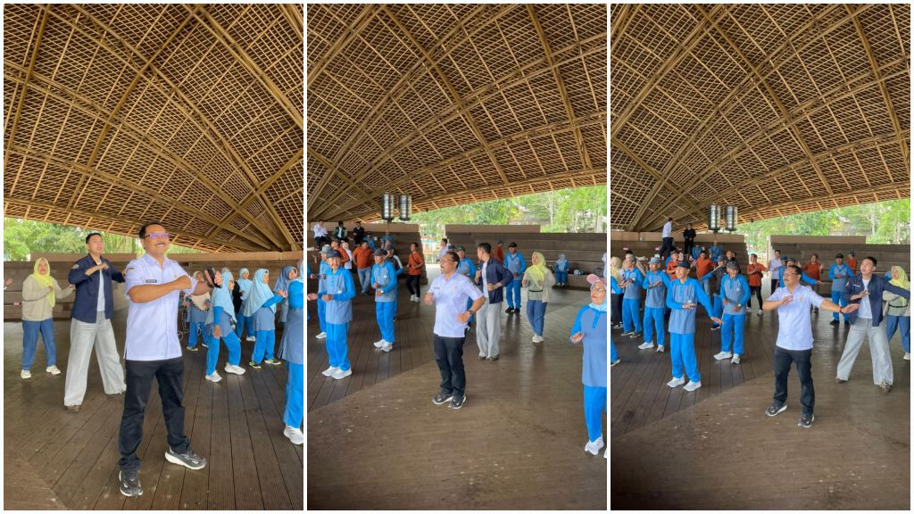 Senam Lansia di Situ Bagendit