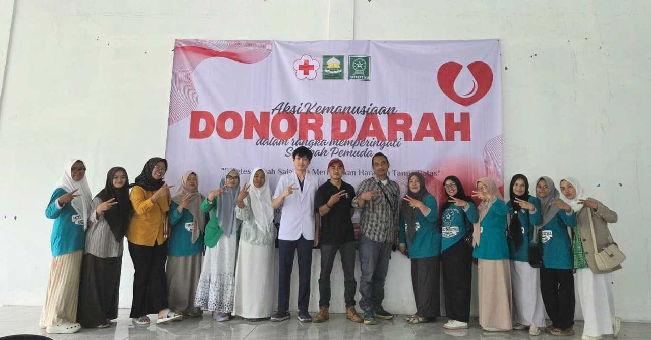 Fatayat NU Cisurupan Gelar Donor Darah, 105 Peserta Ikuti Aksi Kemanusiaan