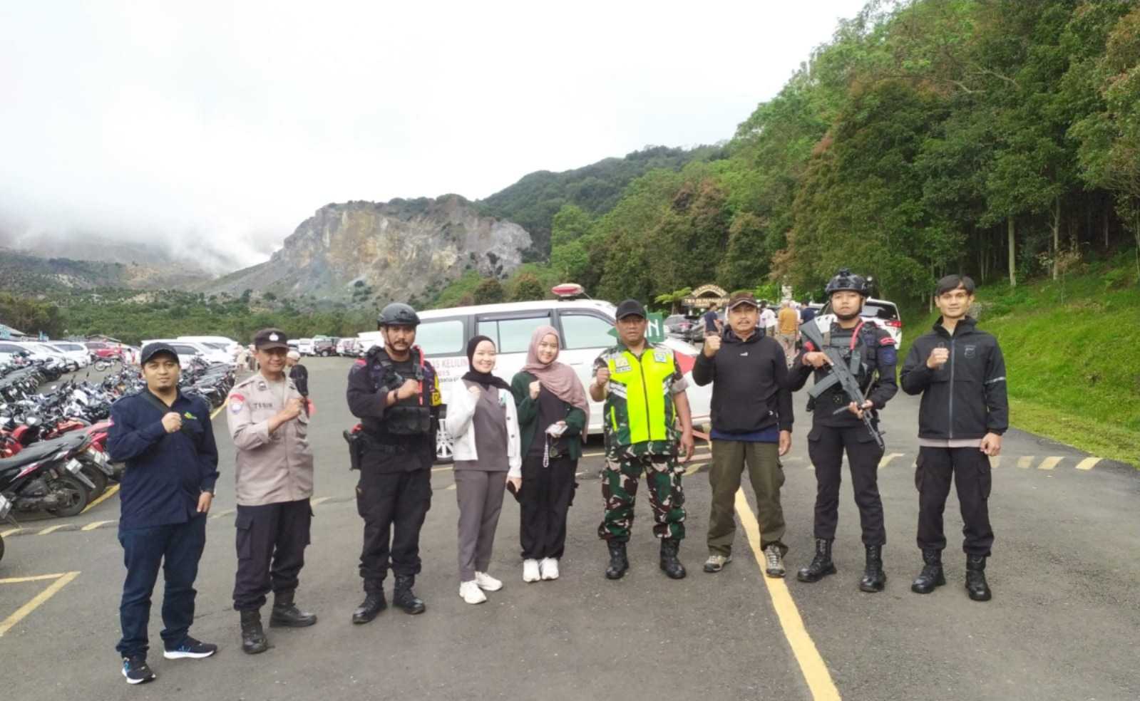 Libur Nataru, Polsek Cisurupan Perketat Pengamanan di Kawasan Wisata Papandayan