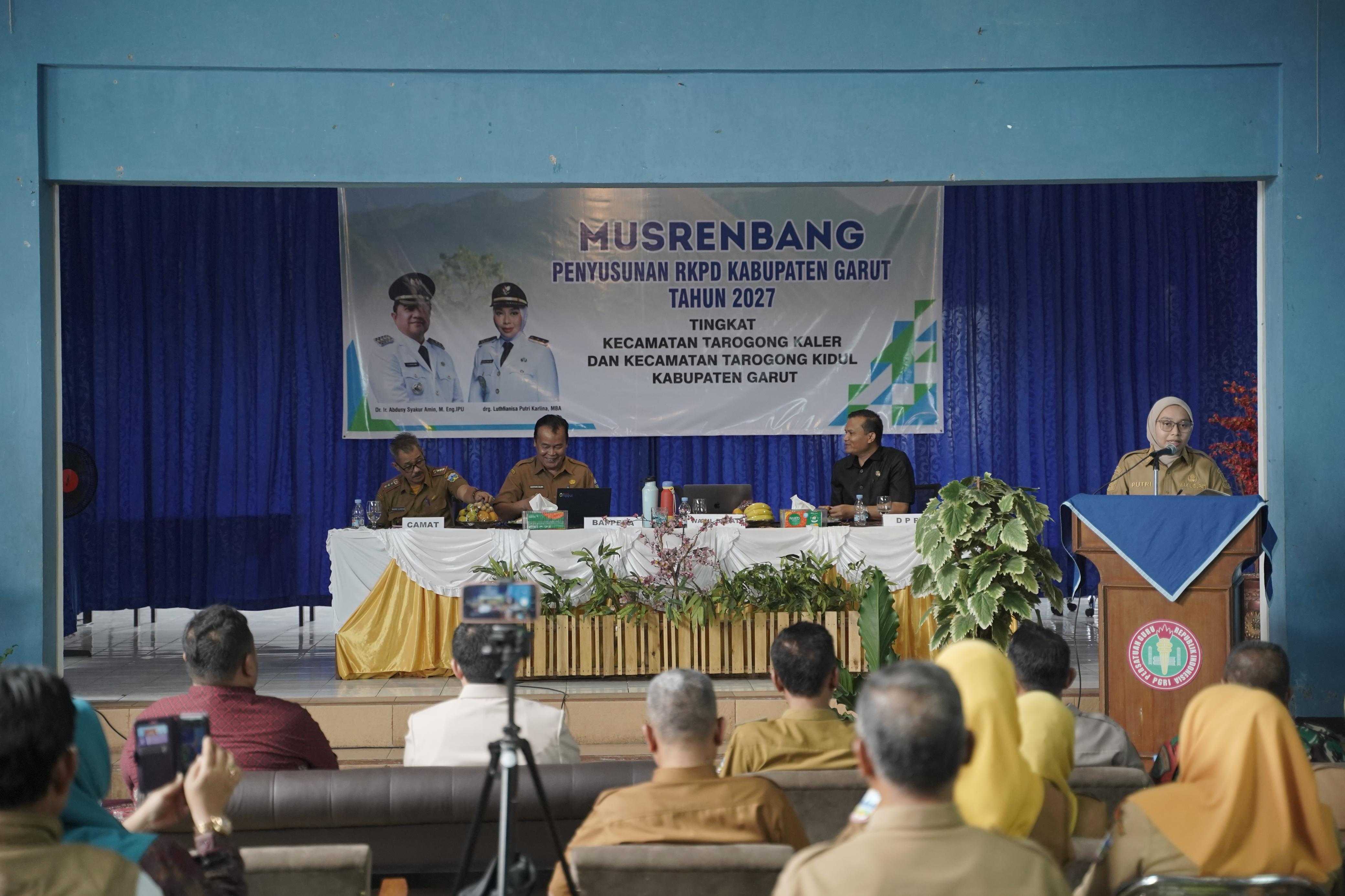 Hadiri Musrenbang Dua Kecamatan, Wabup Garut Soroti Keterbatasan Anggaran dan PDRB